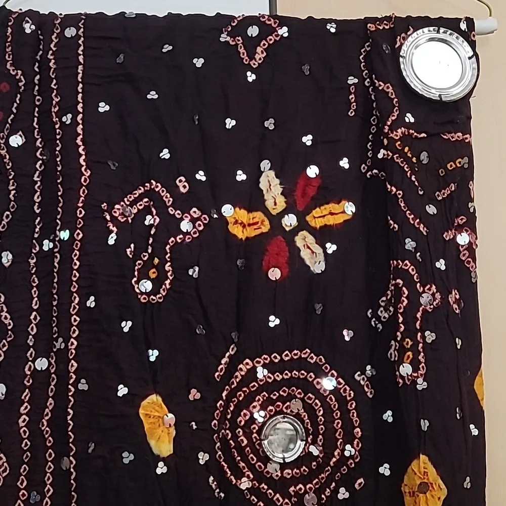 Woman's Scarf Dupatta Hand Stitched 81”x 38” Women's COOP, Sawai Madhapur, India